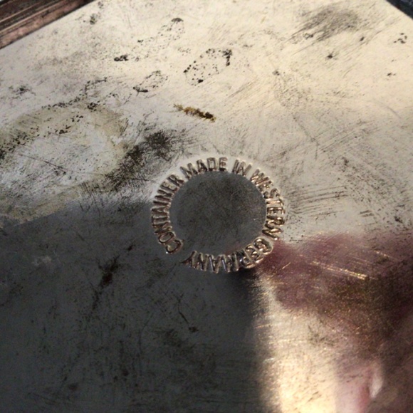 Vintage “Container Made in Western Germany” Tin 🩵 Blue White Windmills Sailboats - Picture 5 of 10